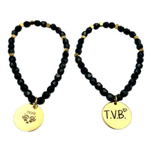 Carica l'immagine nel visualizzatore di Gallery, Bracciale cristallo 06 con ciondolo inciso