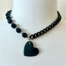 Carica l'immagine nel visualizzatore di Gallery, Collana Francesca corta o bracciale doppio giro nera Limited Edition