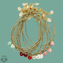 Carica l'immagine nel visualizzatore di Gallery, Collana pirite con cuori