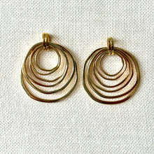 Carica l'immagine nel visualizzatore di Gallery, Orecchini Cerchi Concentrici