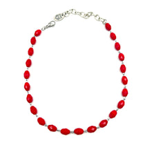 Carica l'immagine nel visualizzatore di Gallery, Collana con cristalli oliva incatenati