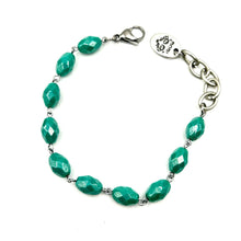 Carica l'immagine nel visualizzatore di Gallery, Bracciale con cristalli oliva incatenati