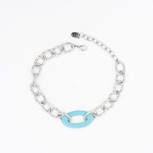 Carica l'immagine nel visualizzatore di Gallery, Collana Diamantata con Anello Colorato