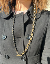 Carica l'immagine nel visualizzatore di Gallery, Collana Stefania Lunga oro e argento con cristallo