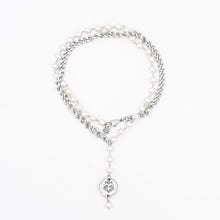 Carica l'immagine nel visualizzatore di Gallery, Collana Francesca corta o bracciale doppio giro Argento