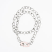 Carica l'immagine nel visualizzatore di Gallery, Collana lunga diamantata con anello colorato