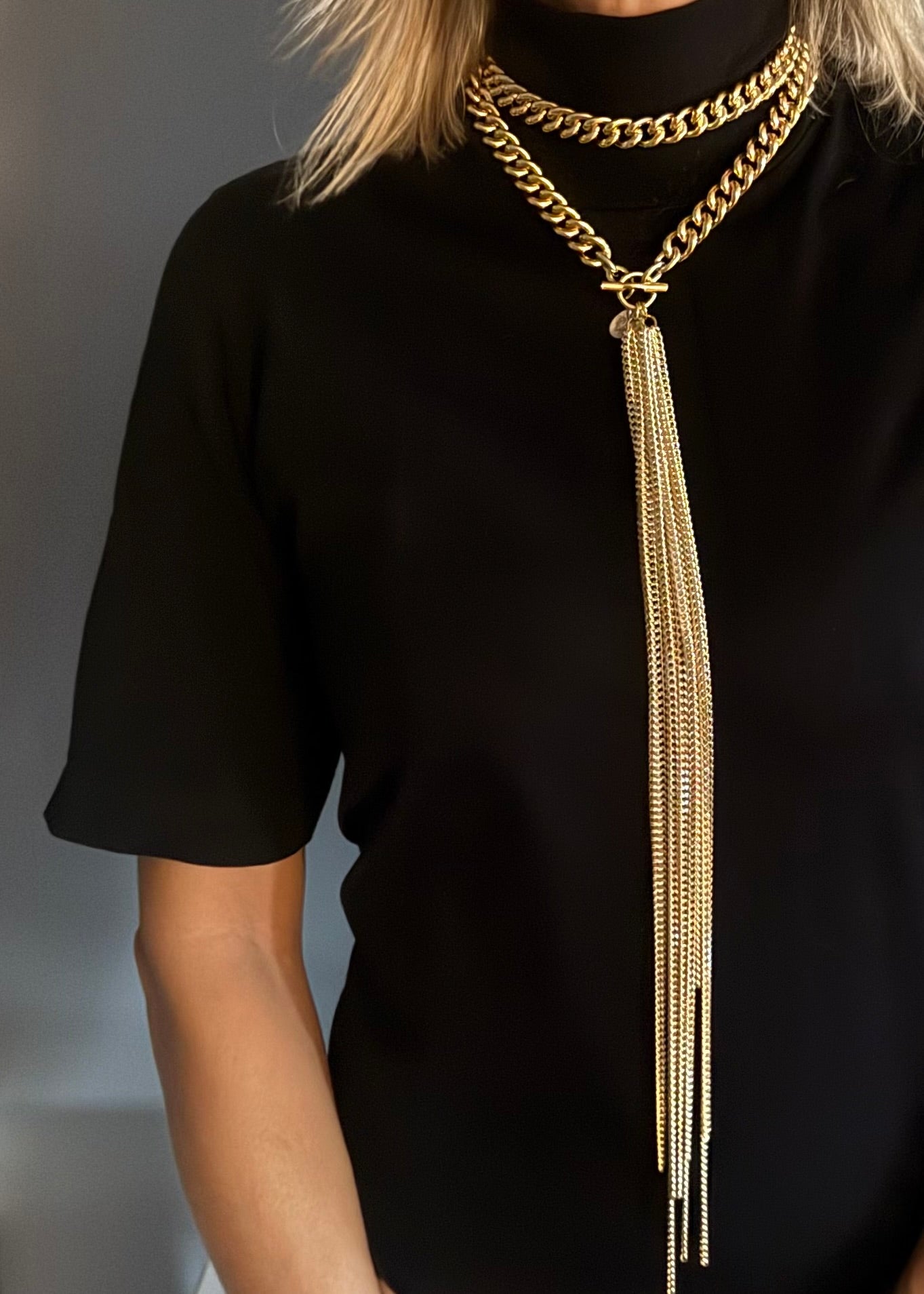 Collana cravatta rock