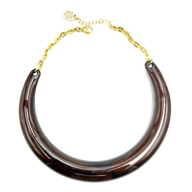 Collana corno in resina