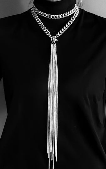 Collana cravatta rock