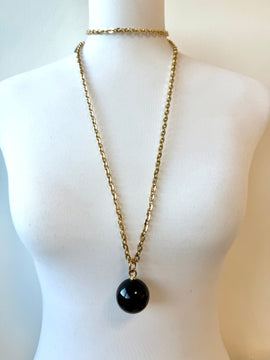 Collana con boule nera