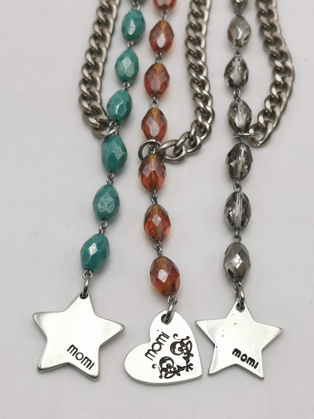 Collana Francesca Argento con Cristalli Oliva