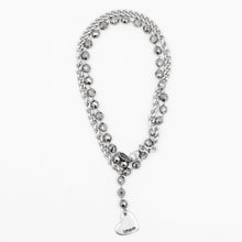 Carica l&#39;immagine nel visualizzatore di Gallery, Collana Francesca corta o Bracciale doppio giro Argento
